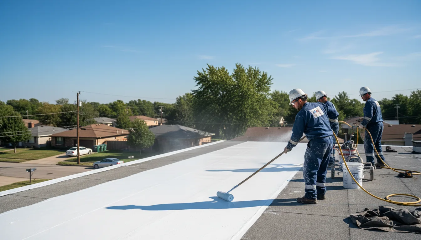 Commercial roof coating in Ellettsville, IN near me